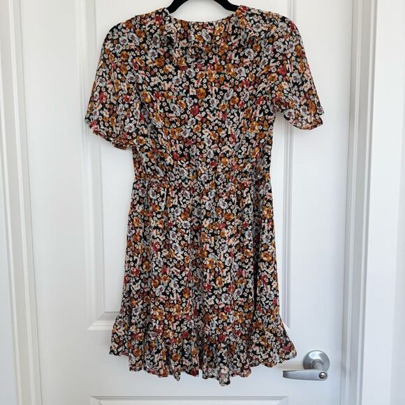 DYNAMITE | Mini Wrap Dress with Frills - Picture 12 of 16